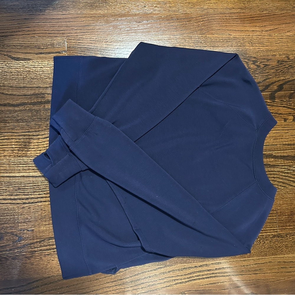 Aerie Navy Crew Neck Sweater